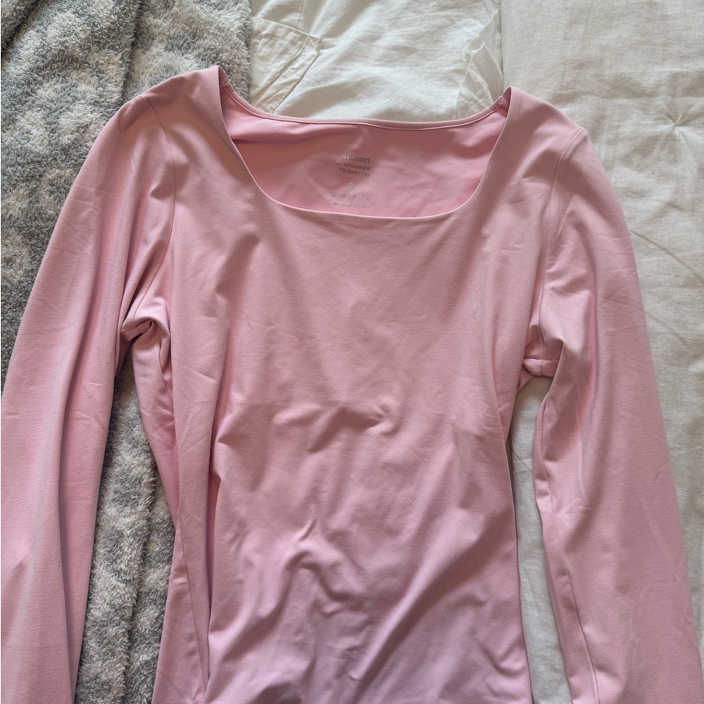Amazon Pink Long Sleeve Fitted